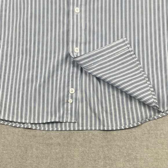 Arnold Palmer Shirt Mens Large Short Sleeve Stripe Button Down Collar Casual - Picture 6 of 12